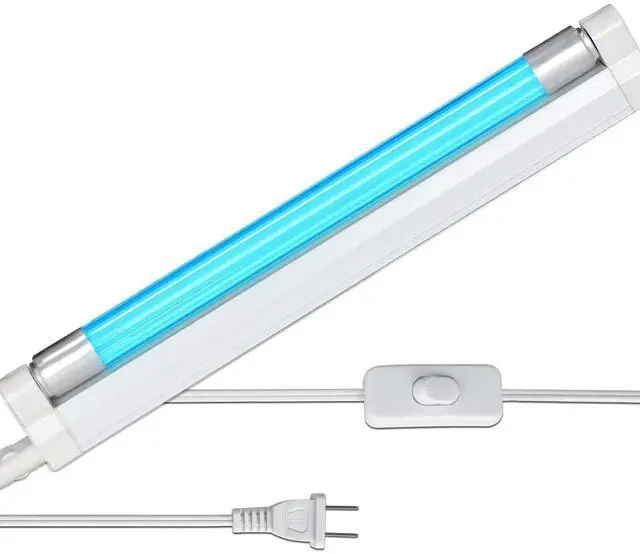 Alt view image 8 of 14 - 6W UV Light Ozone Free,253.7nm Sanitizer Lamp with Cord and Plug, UVC Lamp for Shoes/Closet/Cabinet/Bathroom 110V CTUV-6 Perfect Father's Day Gifts
