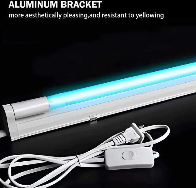 Alt view image 9 of 14 - 6W UV Light Ozone Free,253.7nm Sanitizer Lamp with Cord and Plug, UVC Lamp for Shoes/Closet/Cabinet/Bathroom 110V CTUV-6 Perfect Father's Day Gifts