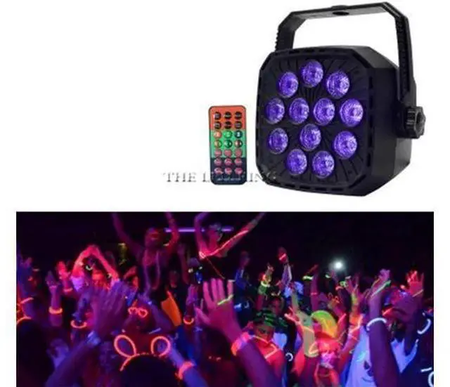 Alt view image 6 of 10 - 36W UV Led Stage Light Black Light Par Light Ultraviolet Led Spotligh Lamp With DMX512 for Disco DJ Club Show Party Decoration