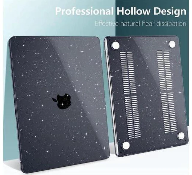 Alt view image 11 of 14 - Compatible with MacBook Air 15 inch Case 2023 Release A2941 M2 Chip Liquid Retina Display Touch ID, Plastic Hard Case with Keyboard Skin & Screen Protector & Type C Adapter For MacBook Air 15.3 Inch