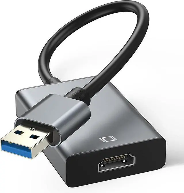 Alt view image 8 of 14 - USB to HDMI Adapter USB 3.0/2.0 to HDMI for Multiple Monitors 1080P Compatible with Windows 7/8/10/11Grey
