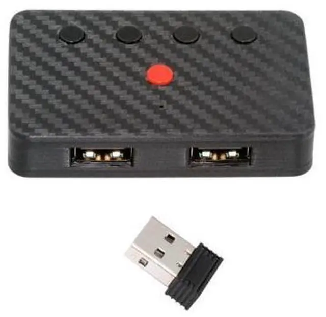 Alt view image 8 of 14 - Dual Port USB to Bluetooth 5.3 Adapter with 2.4G Receiver for Conversion Wired Keyboard and Mouse to Wireless for Phone/Tablet/Computer