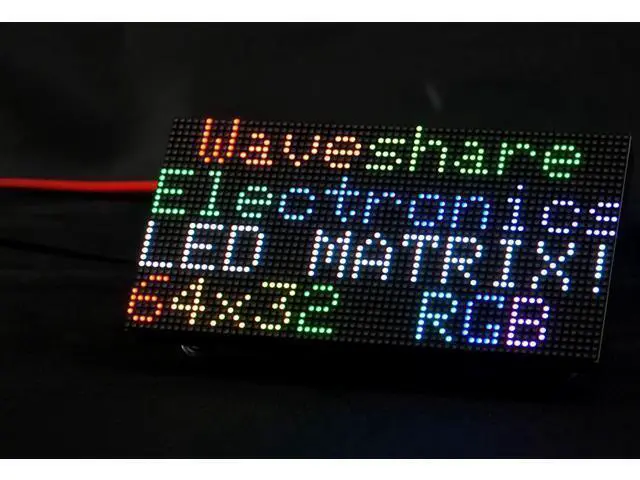 Alt view image 8 of 14 - RGB Full-Color LED Matrix Panel 64x32 Pixels, 2.5mm Pitch, 2048 Individual RGB LEDs, Adjustable Brightness, Support Raspberry Pi/Raspberry Pi Pico/ESP32/Ardu, Display Text, Colorful Image/Animation
