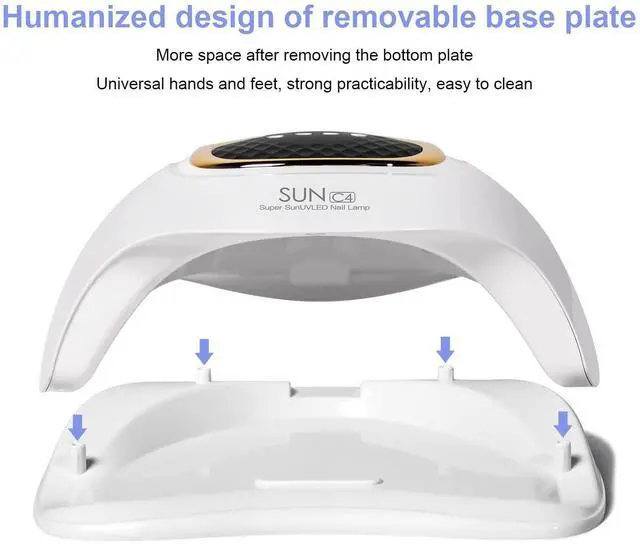 Alt view image 10 of 12 - UV Nail Lamp - Fast Drying, Powerful & Efficient LED Nail Lamp with 4 Timing Settings & Infrared Automatic Sensor Professional UV Light for Home Salon Nail Art Tools
