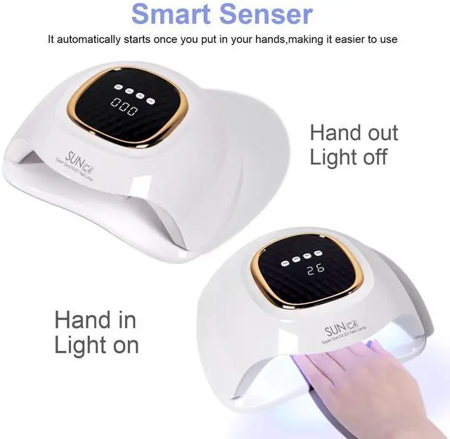 Alt view image 12 of 12 - UV Nail Lamp - Fast Drying, Powerful & Efficient LED Nail Lamp with 4 Timing Settings & Infrared Automatic Sensor Professional UV Light for Home Salon Nail Art Tools