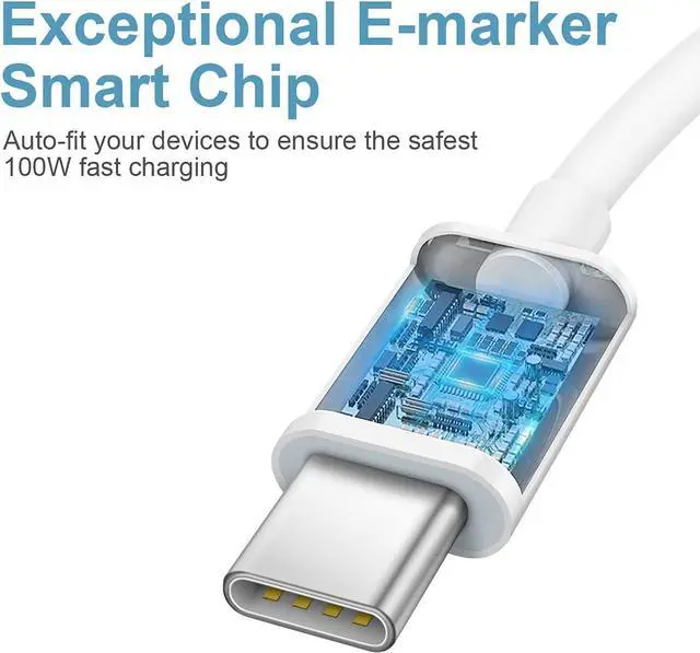 Alt view image 9 of 14 - iPhone 16 15 Charger Fast Charging Type C Charger USB C Charger Block iPhone 16 Charger with 2 Pack 6FT Cable for iPhone 16/16 Plus/16 Pro/16 Pro Max/iPhone 15/15 Pro Max/iPad Pro/AirPods