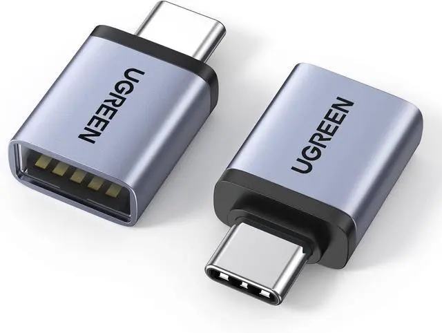 Alt view image 8 of 14 - USB to USB C Adapter 10Gbps 2 Pack USB C to USB Adapter USB C 3.2 Gen 2 Male to USB A Female Adapter Compatible with iPhone 16 15 Pro//MacBook Pro/Air/iPad Pro Thunderbolt 4/3 Gray