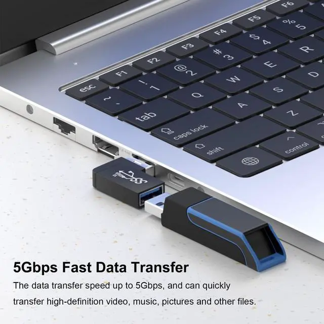 Alt view image 8 of 10 - 90 Degree USB 3.0 Adapter (4 Pack) Vertical Up and Down Angle Horizontal Left and Right Angle USB Male to Female Extender Connector