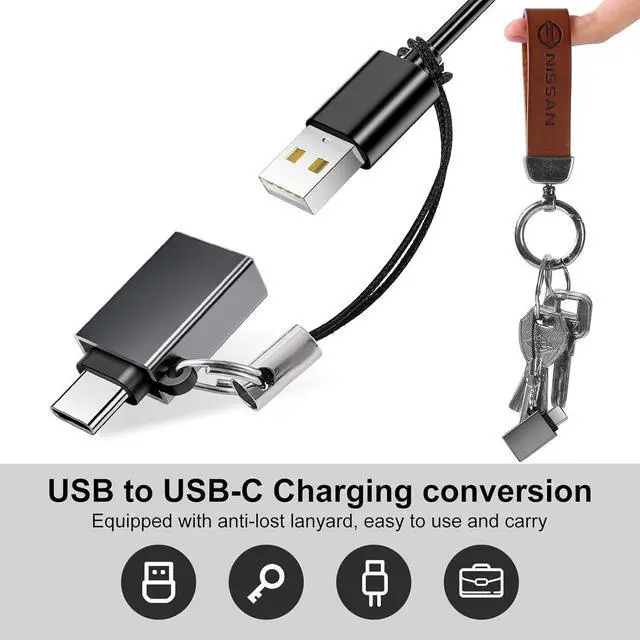Alt view image 13 of 14 - USBC to USB Adapter 8 Pack USB to USBC-C Adapter USB-C to USB Adapter USB to USBC Adapter USB to USB-C Adapter USB to C Adapter for iPhone 15 14 13 MacBook Pro iPad iMac and More(Grey)