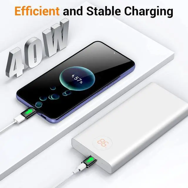 Alt view image 12 of 14 - USB to USB C Adapter 4 Pack USB C Male to USB 3.0 Female OTG Converter for iPhone 16 15 14 13 Plus Pro Max Apple Watch 10 Airpods iPad Car Galaxy S23 S24 Ultra OTG Adapters USB to USB C