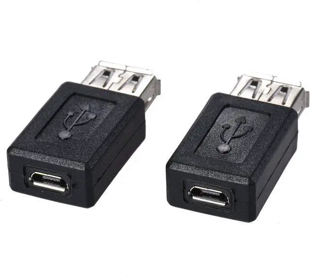 Alt view image 11 of 14 - 3-Pack USB 2.0 A Female to Micro USB Female Adapter Converter Connector Support Data Sync & Charging