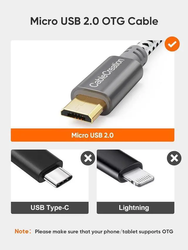 Alt view image 9 of 14 - USB to Micro USB Adapter 0.15m USB 2.0 Male to Female for USB Micro-B Devices S7 Flash Drive Mouse Keyboard Game Controller Aluminum Space Gray