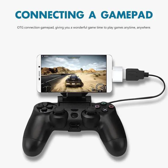 Alt view image 11 of 14 - 10 Pack USB to USB-C Adapter USB Type-C Male to USB A Female for USB Micro-B Devices Flash Drive Mouse Keyboard Game Controller