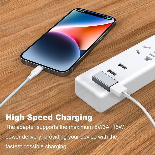 Alt view image 10 of 12 - 90 Degree USB 3.0 Adapter 2 Pack Left and Right Angle USB A Male to Female Converter Extender for PC Laptop USB A Charger Power Bank and More (Grey)