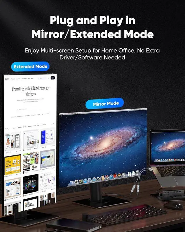 Alt view image 12 of 14 - 4K Display Port to HDMI Adapter Uni-Directional DP 1.2 Computer to HDMI 2.0 Screen Display Port to HDMI Adapter (Male to Female) SR Anti-Break No Latch for HP AMD NVIDIA Passive