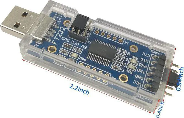 Alt view image 9 of 11 - SH-U09C USB to TTL Serial Adapter with FTDI FT232RL Chip Compatible with Windows 11 10 7 and Mac OS
