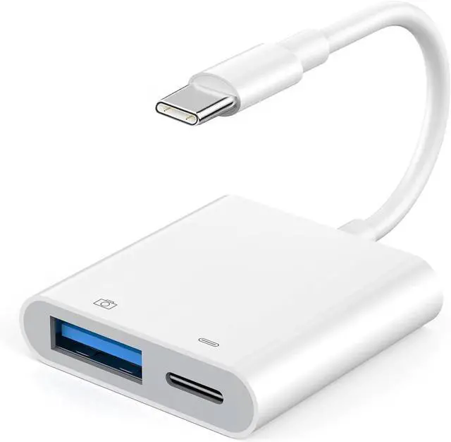 Alt view image 8 of 14 - USB C to USB Camera Adapter for iPhone 16 Portable USB C Male to Female USB OTG with Fast Charging Port for iPhone 16/16 Pro/16 Pro Max/15/15 Pro/15 Pro Max iPad Pro to USB Flash Drive/Keyboard/Mouse
