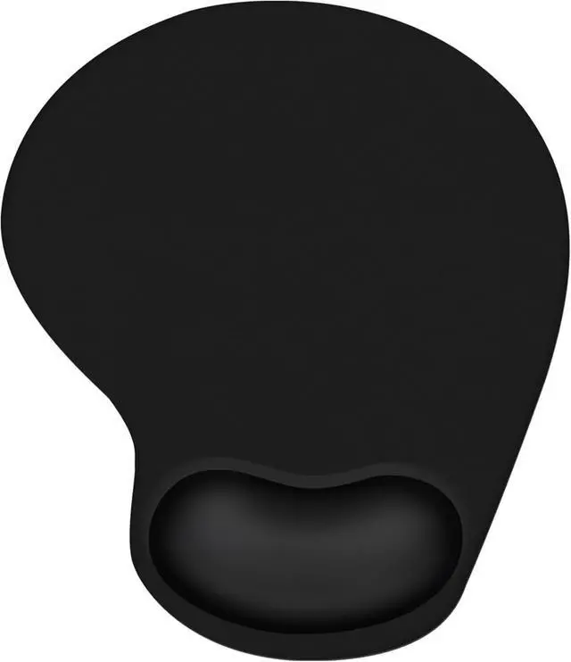Alt view image 8 of 14 - Ergonomic Mouse Pad with Wrist Rest Support Mousepad with Comfortable Gel Wrist and Non-Slip PU Base for Pain Relief Computer Laptop Office Home (Black)