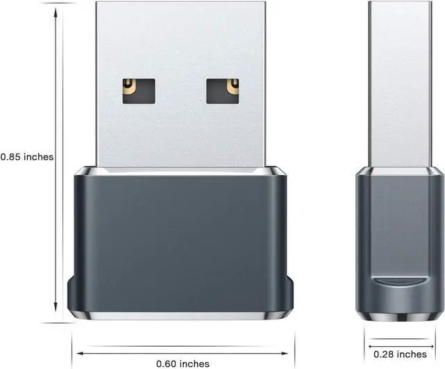 Alt view image 9 of 14 - USB to USB C Adapter iPhone 16 15 Pro Max Charger Adapter 3 Pack USBC Female to USB A Male Type C OTG Converter for Apple Watch iWatch 10 9 8 SE AirPods iPad Mini Air Galaxy S24 S23