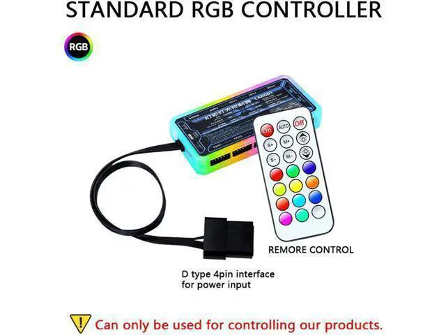 Alt view image 12 of 14 - 3-Pack 120mm RGB Case Fan with Remote Controller, Computer Case 12cm Cooling Fan RGB 6PIN, RGB LED Quiet High Airflow Adjustable Color LED Fan, CPU Cooler with RF Remote