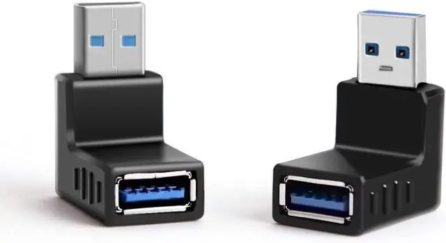 Alt view image 14 of 14 - USB 3.0 Adapter 90 Degree Male to Female Combo Vertical Up and Down Angle Coupler Connector