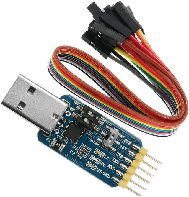 Alt view image 6 of 7 - CP2102 USB to TTL UART 232 485 Port Mutual Convert Adapter USB Serial Port Adapter 6 in One Multi-Functional USB Serial Debug Tool for Windows Wince Linux Mac 32 64