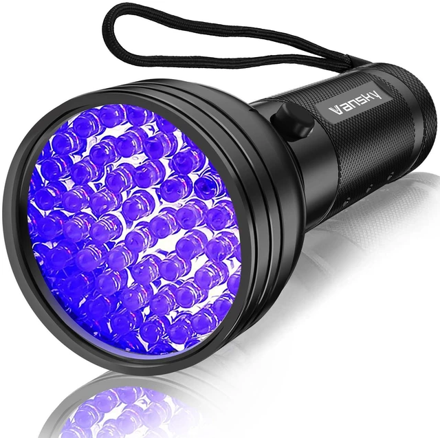 Alt view image 8 of 14 - UV Flashlight Black Light, 51 LED Blacklight Pet Urine Detector for Dog/Cat Urine, Dry Stains, Bed Bug, Resin Curing, Scorpions Finder