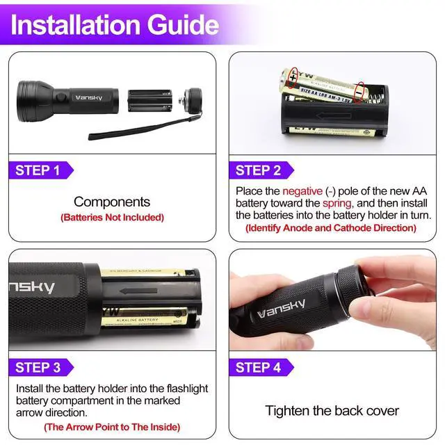 Alt view image 14 of 14 - UV Flashlight Black Light, 51 LED Blacklight Pet Urine Detector for Dog/Cat Urine, Dry Stains, Bed Bug, Resin Curing, Scorpions Finder