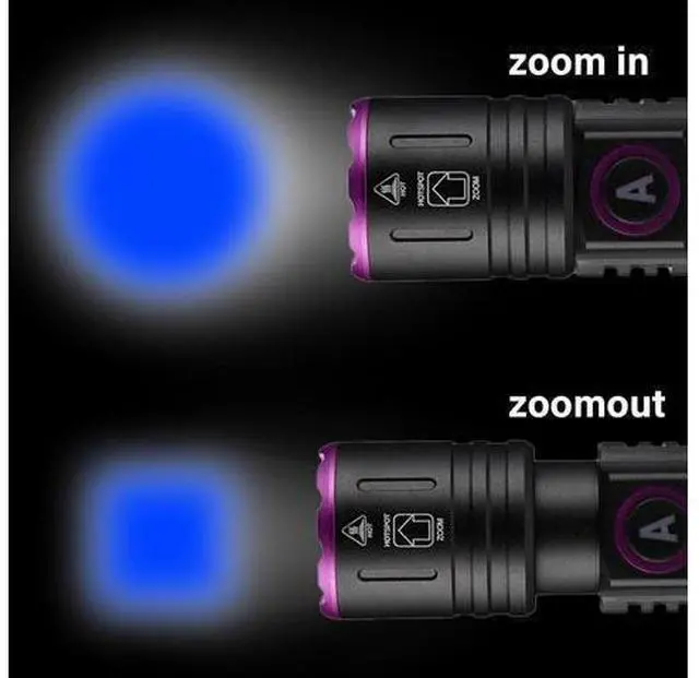 Alt view image 14 of 14 - UV Flashlight 365nm, Black Light Flashlight LED, USB Rechargeable UV Light, Blacklight Flashlights for UV Resin Light Curing, Leak Detection and Pet Urine Detection