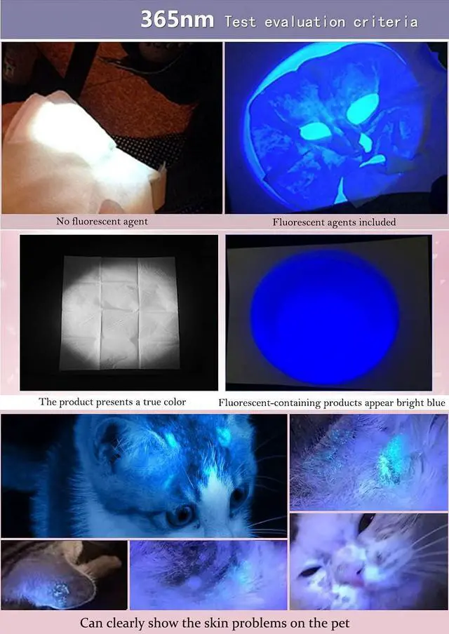 Alt view image 11 of 14 - DARKBEAM UV 365nm Flashlights USB Rechargeable LED 3 in 1 Blacklight, Ultraviolet Wood's Lamp, Anti-Counterfeit/Fluorescer Detection, Detector for Pet Urine, Black Lights 365 nm, Magnetic Base