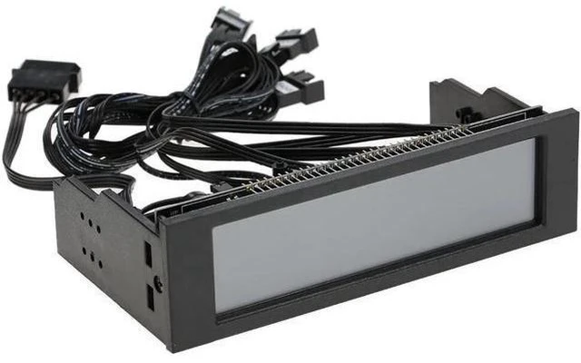 Alt view image 10 of 12 - 5.25" 5 Channel Touchscreen Fan Controller Temperature Monitor Automatic Speed Control Cooler LCD Front Panel STW-5036