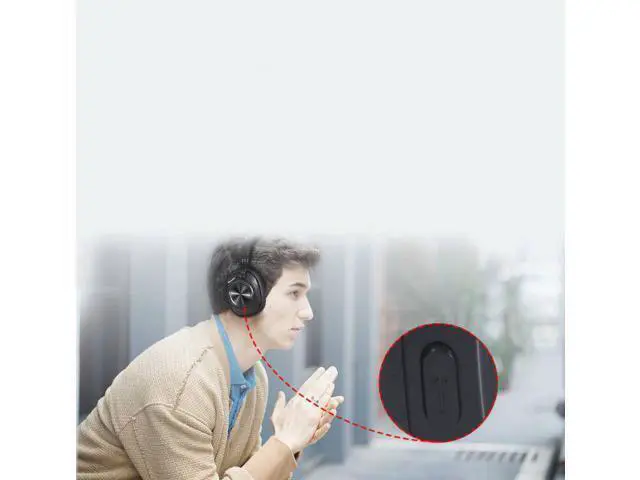 Alt view image 10 of 12 - Wireless Bluetooth Headphones HD Stereo Headphones Built-in Microphone