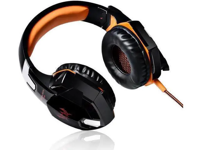 Alt view image 8 of 14 - Professional Stereo Bass Game Headphone with Mic and LED Light, Gaming Headset Wired Earphone Noise Canceling for PC Computer