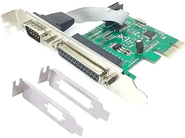 Alt view image 6 of 10 - Aomoproing Combo Serial Parallel Expansion Card PCI Express to Printer LPT Port RS232 Com Port Adapter IEEE 1284 Controller Card WCH382 Chip for Desktop PC Windows 10 with Low Bracket