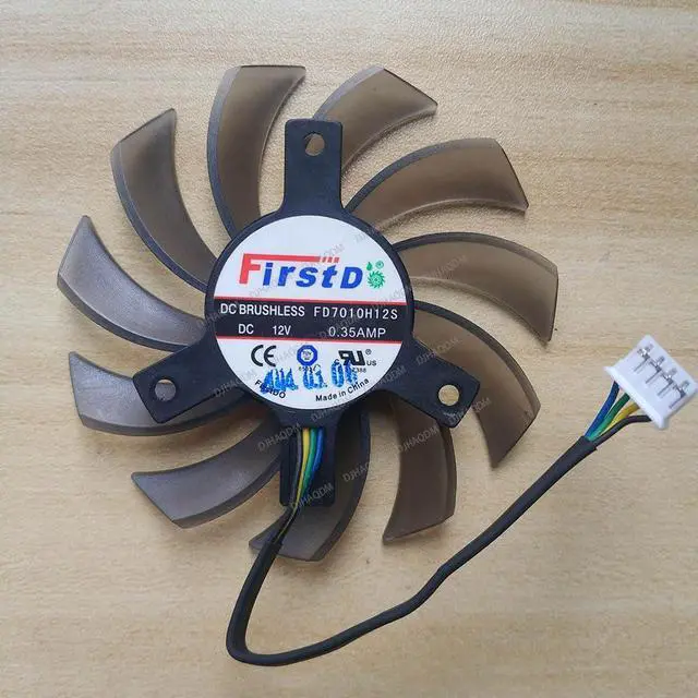 Alt view image 6 of 10 - Compatible for Firstd FD7010H12S 12V 0.35A 4-Wire Cooling Fan