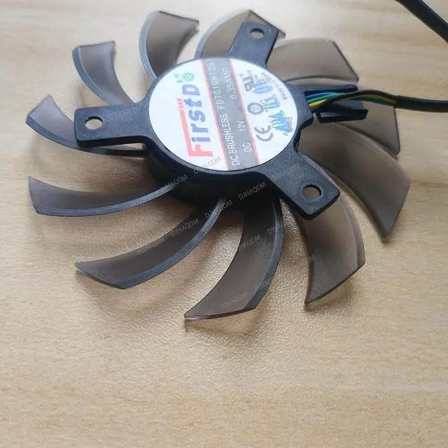 Alt view image 8 of 10 - Compatible for Firstd FD7010H12S 12V 0.35A 4-Wire Cooling Fan