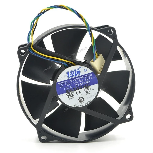Alt view image 5 of 8 - Compatible for AVC DA09025T12U 12V 0.70A 9cm 9025 4-Wire Cooling Fan
