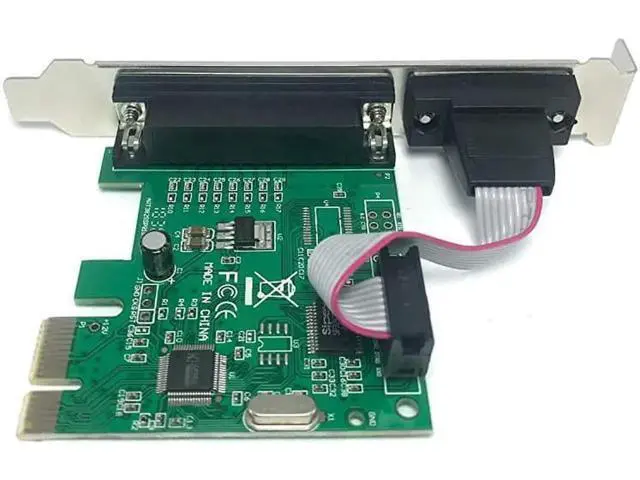 Alt view image 9 of 10 - Aomoproing Combo Serial Parallel Expansion Card PCI Express to Printer LPT Port RS232 Com Port Adapter IEEE 1284 Controller Card WCH382 Chip for Desktop PC Windows 10 with Low Bracket