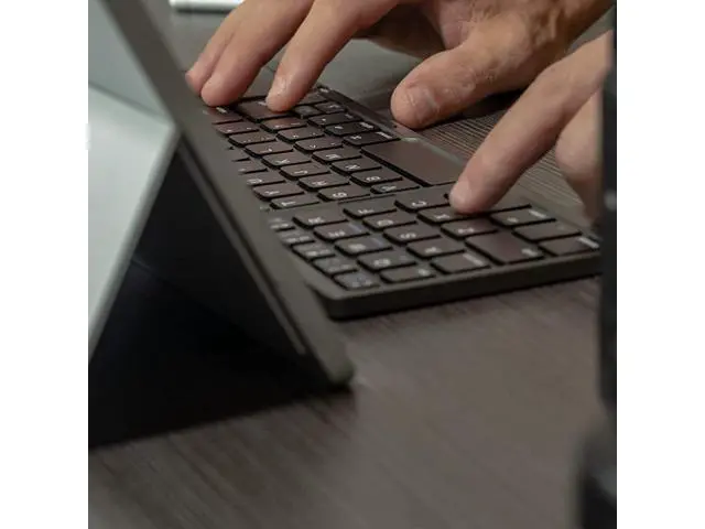 Alt view image 10 of 12 - Ultra Slim Pocket Foldable Bluetooth Wireless Keyboard with Touchpad