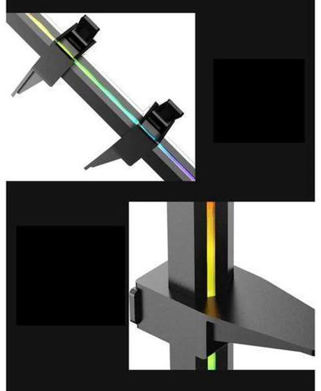 Alt view image 9 of 10 - Aomoproing Graphics Card Stand Practical Multi-functional Frame Holder Bracket Desktop 5V 3Pin ARGB Video Card Brace