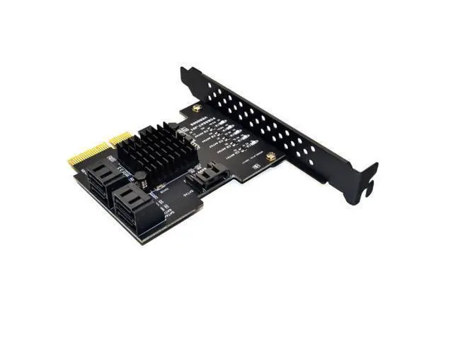 Alt view image 4 of 6 - Add on Cards PCI Express/PCI E/PCIE/PCI-E SATA 3 PCIE SATA Card SATA Controller SATA3 6Gbps 5-Ports SATA 3.0 PCI-E X4 GEN3 Cards