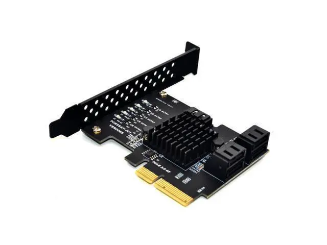 Alt view image 5 of 6 - Add on Cards PCI Express/PCI E/PCIE/PCI-E SATA 3 PCIE SATA Card SATA Controller SATA3 6Gbps 5-Ports SATA 3.0 PCI-E X4 GEN3 Cards