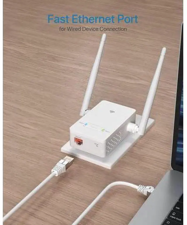 Alt view image 10 of 14 - Universal WiFi to Ethernet Adapter 300Mbps on 2.4GHz WiFi to Wired Converter Wireless Bridge with RJ45 Port for Printer Smart TV Blu-Ray Player etc Connect a Wired Device to Wi-Fi