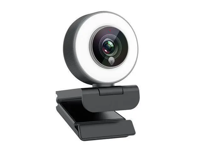 Alt view image 7 of 12 - Streaming 1080P HD Webcam Built in Adjustable Ring Light and Mic. Advanced autofocus AF Web Camera for Google Meet Gamer Facebook YouTube Streamer