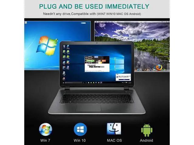 Alt view image 12 of 14 - USB C Hub Multiport Adapter, 13 in 1 Type C Docking Station with Ethernet/Wireless Charge/4K HDMI Output/USB 3.0 Ports/60W PD/SD TF Card Reader for MacBook Pro