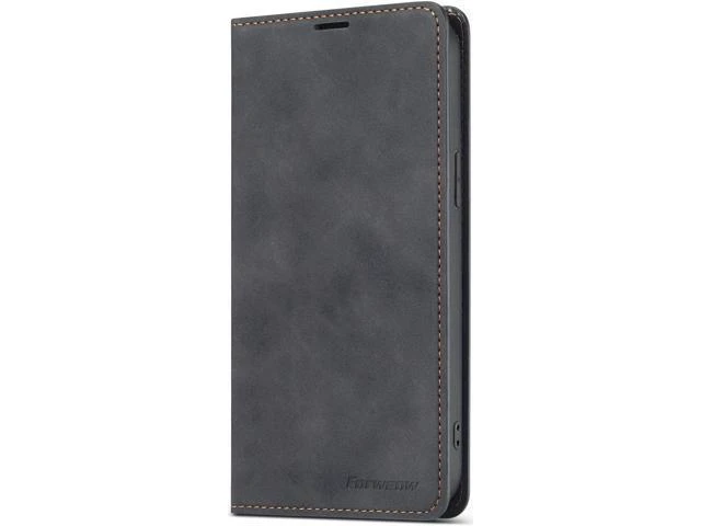 Alt view image 11 of 14 - Case for iPhone 12 Pro Max Premium PU Leather Cover TPU Bumper with Card Holder Kickstand Hidden Magnetic Adsorption Shockproof Flip Wallet Case for iPhone 12 Pro Max 6.7 inch