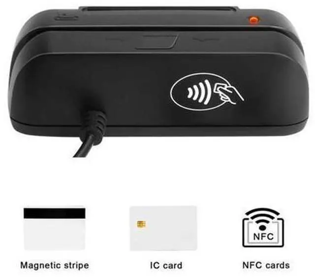 Alt view image 8 of 14 - 3 in 1 Combo Credit Card Reader SZTW150 Magnetic Card Reader + EMV Chip/RFID NFC Reader Writer For Read and Write CPU Chip Card
