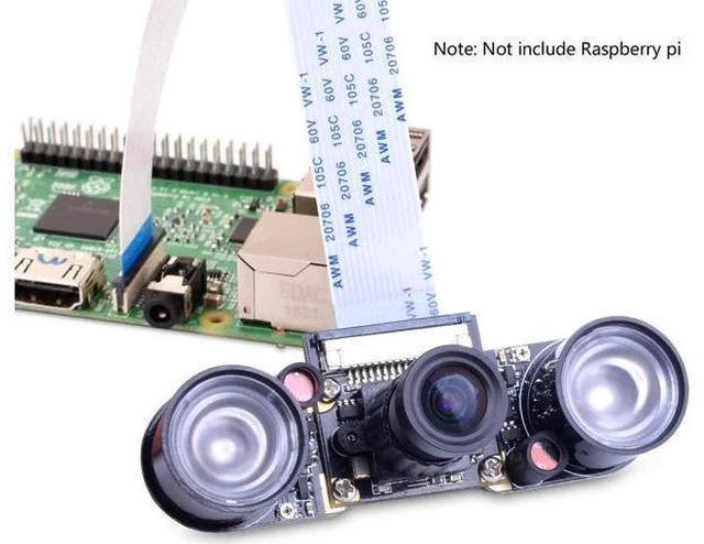 Alt view image 9 of 10 - Werleo for Raspberry PI Camera Module 5MP 1080p OV5647 Sensor HD Video Webcam Supports Night Vision for Raspberry Pi Model B B+ A+ RPi 3 2 1 zero zero W with FFC FPC Cable - Raspberry pi Camera