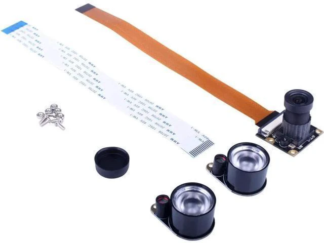 Alt view image 10 of 10 - Werleo for Raspberry PI Camera Module 5MP 1080p OV5647 Sensor HD Video Webcam Supports Night Vision for Raspberry Pi Model B B+ A+ RPi 3 2 1 zero zero W with FFC FPC Cable - Raspberry pi Camera