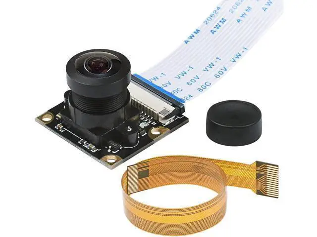 Alt view image 7 of 12 - Werleo For Raspberry Pi Camera Module Wide-Angel Fish-Eye Camera Lenses OV5647 Sensor with Raspberry Pi Zero Ribbon Cable & FPC Cable for Raspberry Pi 3B+ 3B 2B Zero